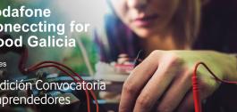 Cartel da terceira convocatoria do programa ‘Vodafone Connecting for Good Galicia’.