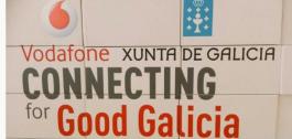 Cartel de Vodafone Connecting for Good Galicia.