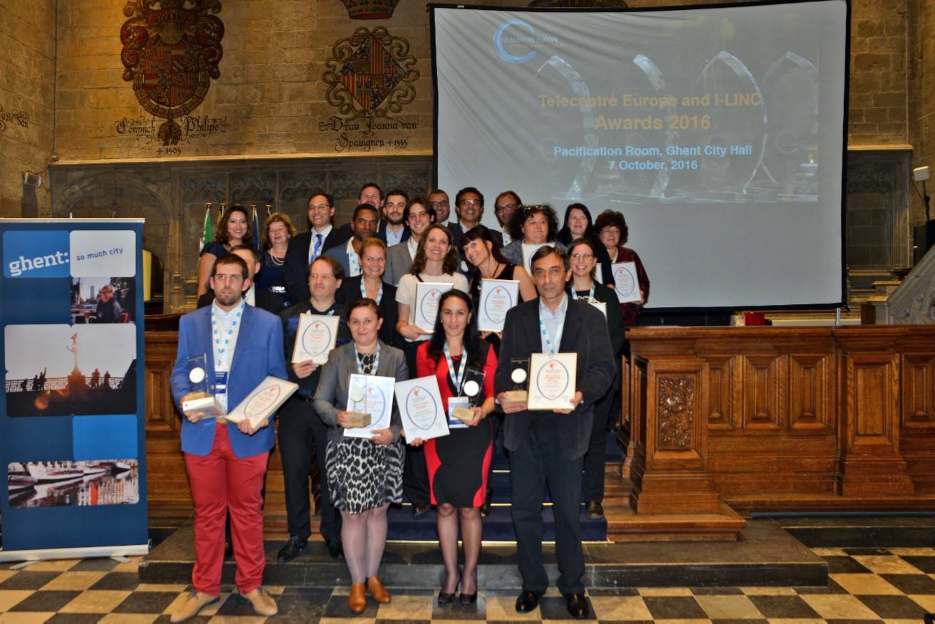 Entrega de los premios Telecentre Europe Awards