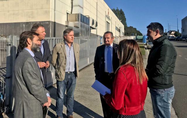 Reunión en el parque empresarial de Palas de Rei.