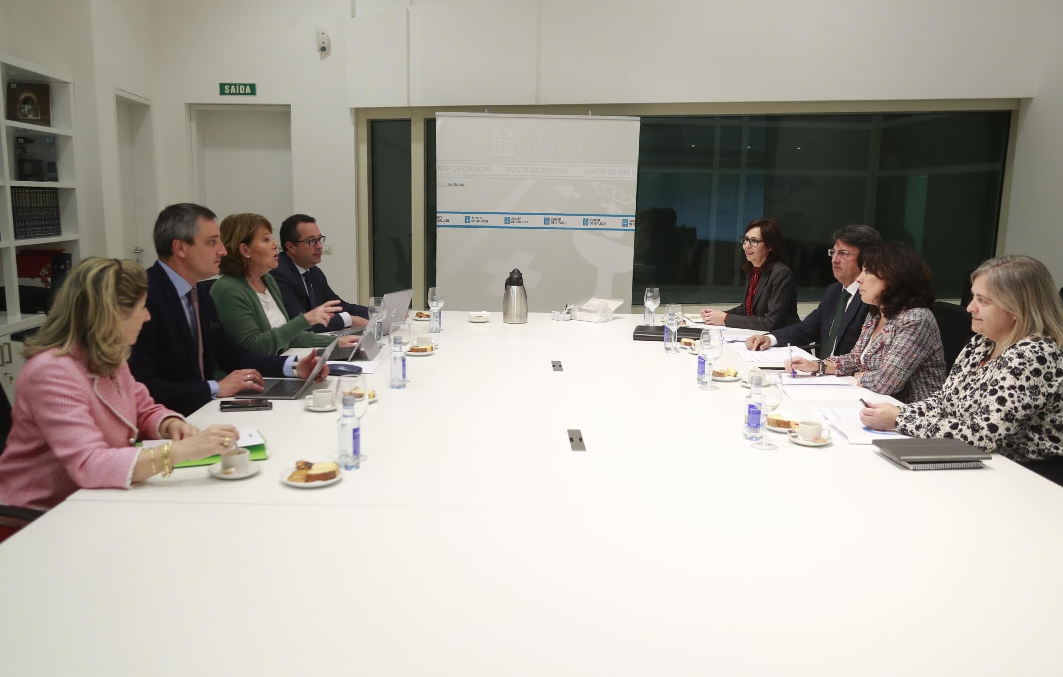 Reunión do grupo de traballo integrado por representantes da Xunta e do Ministerio de Xustiza.