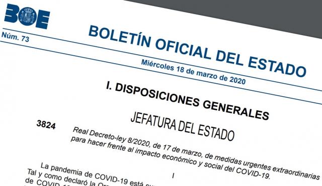 Pantallazo del Real Decreto-ley 8/202.