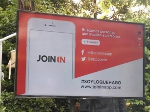 Cartel publicitario de JoinIn.