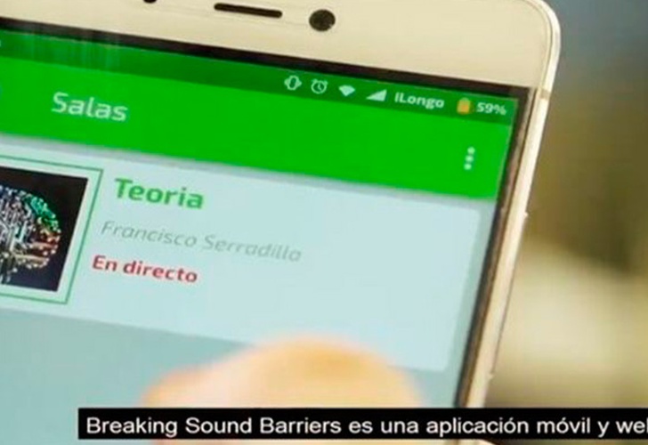 Pantallazo de la app.