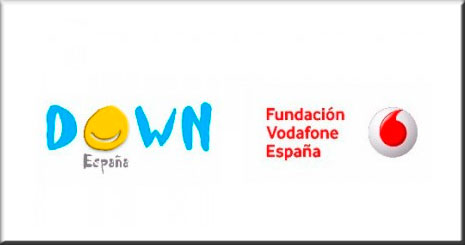 Logos de Down España y Fundación Vodafone España