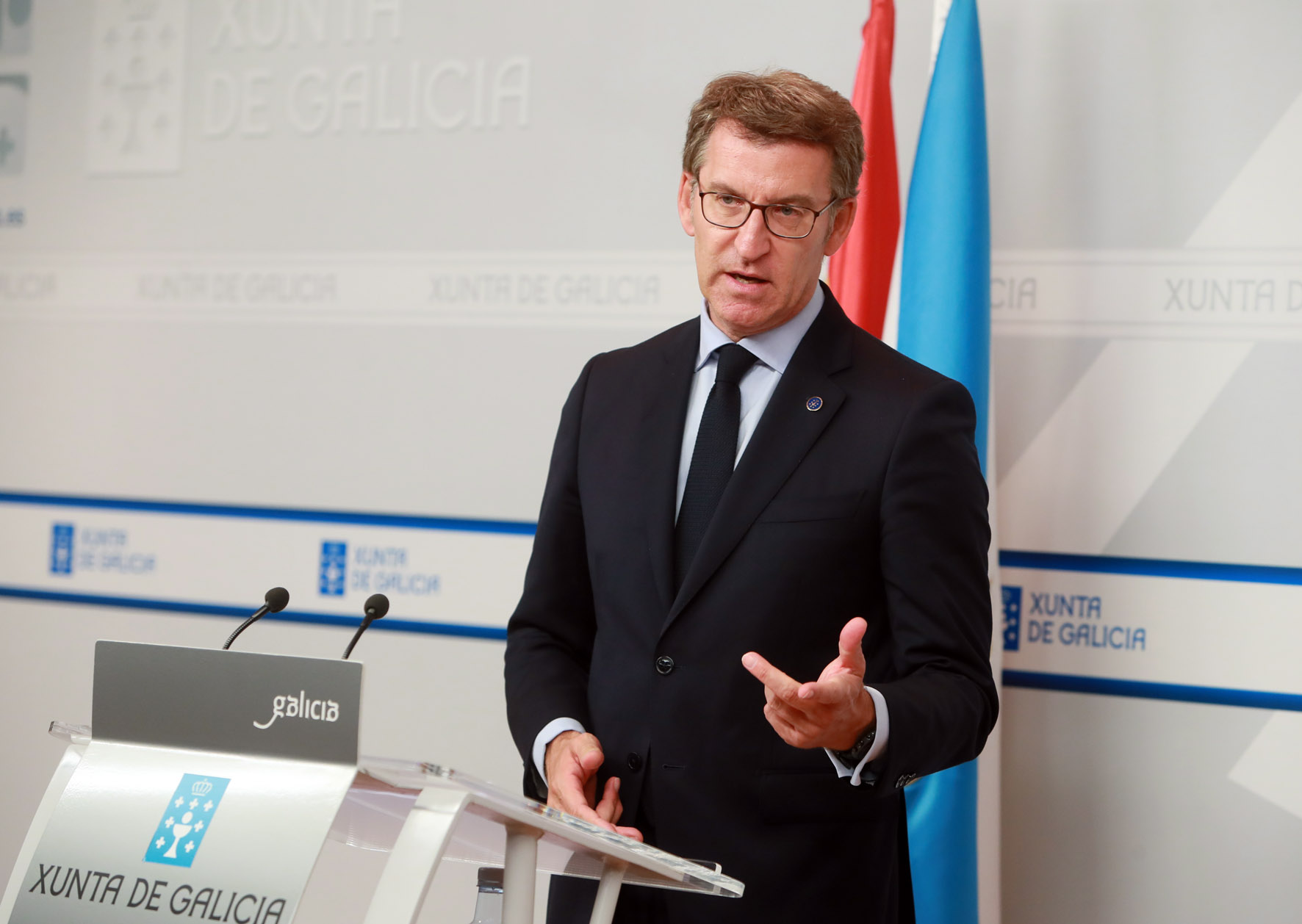 O presidente da Xunta, Alberto Núñez Feijóo, avanzou hoxe a posta en marcha do Plan Galicia 5G.