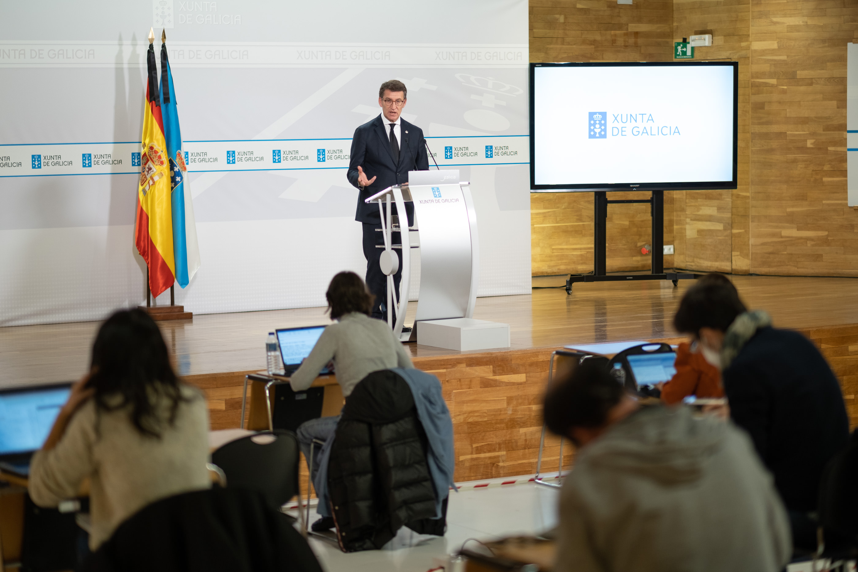 Rolda de prensa de Alberto Núñez Feijóo.