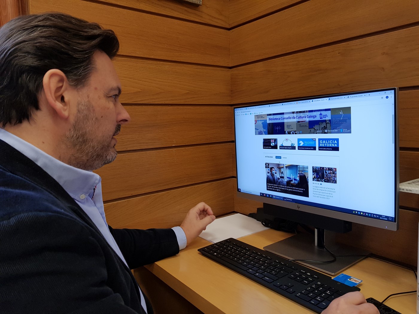 GaliciaAberta, o portal web da Secretaría Xeral da Emigración.