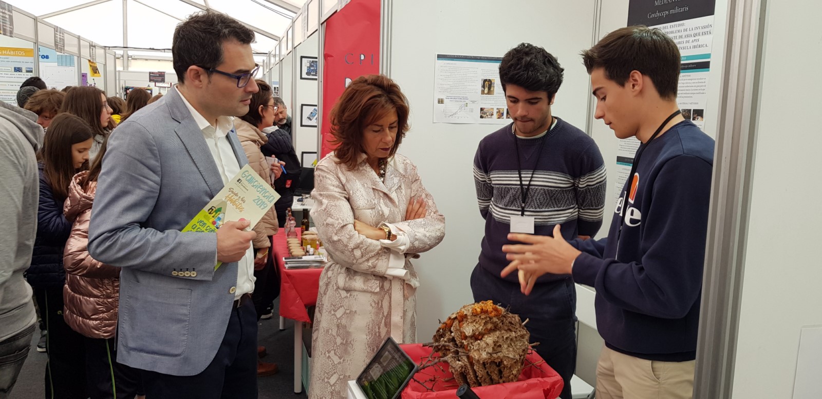 Visita de la delegada territorial de la Xunta en Ourense, Marisol Díaz Mouteira a Galiciencia.