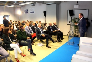 El rector Antonio López en un momento de su intervención. Foto: Servimav-USC.