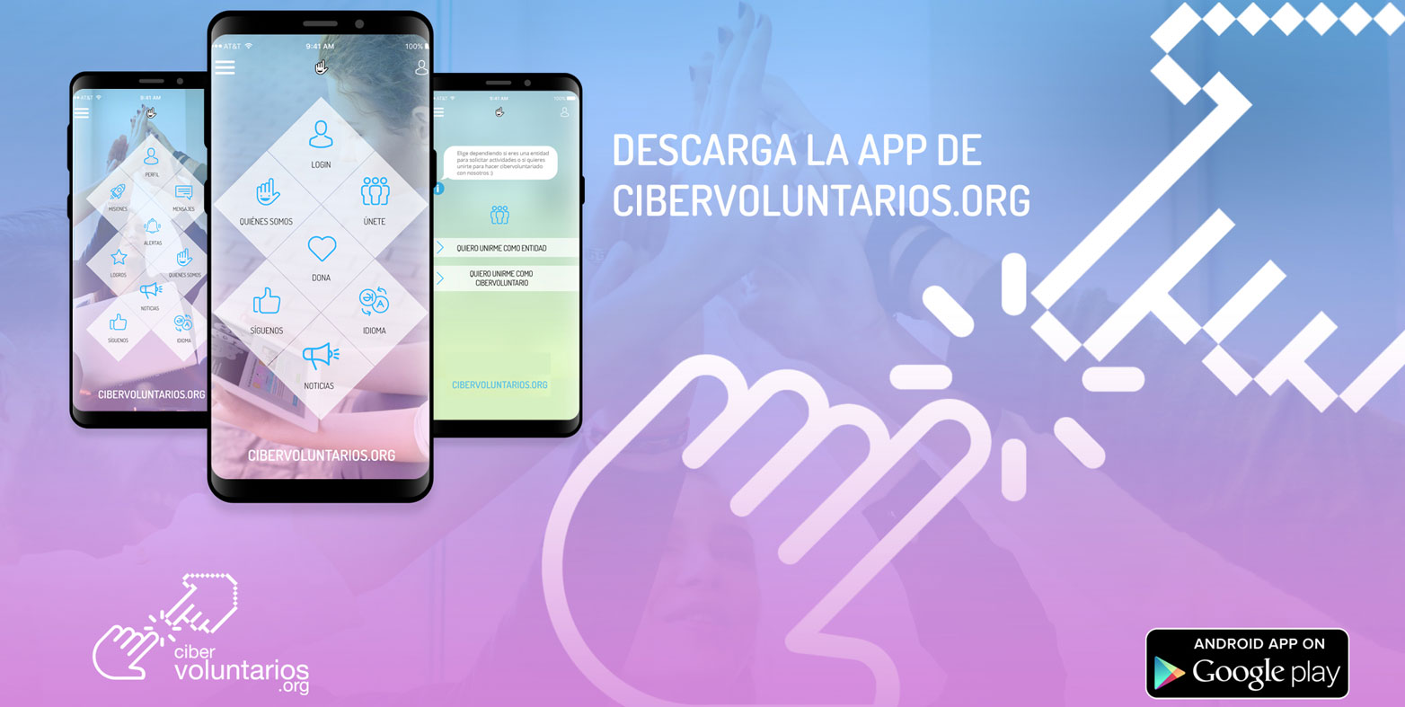 APP de Cibervoluntarios.