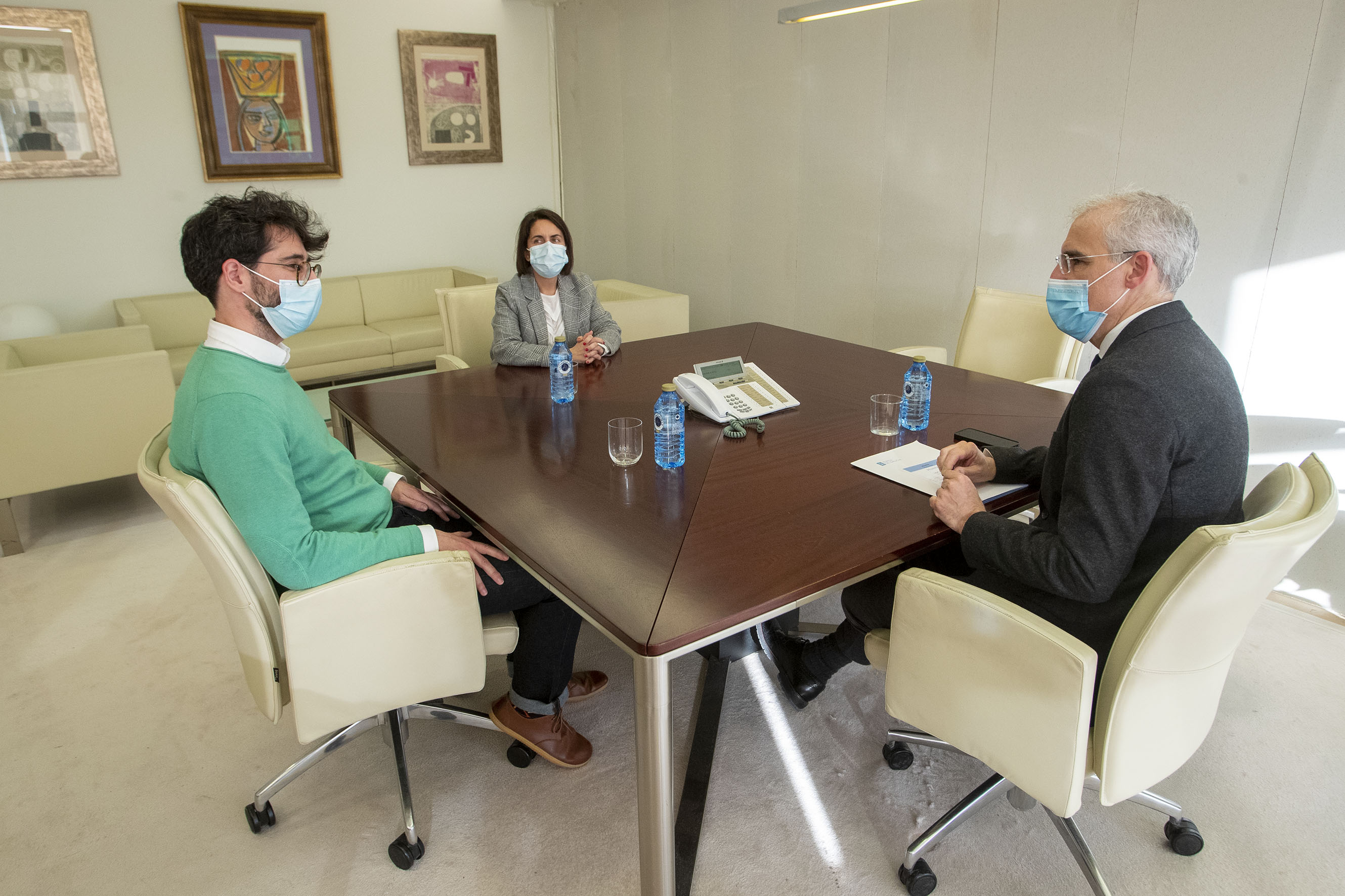 Francisco Conde, Luis Orosa e Patricia Argerey.