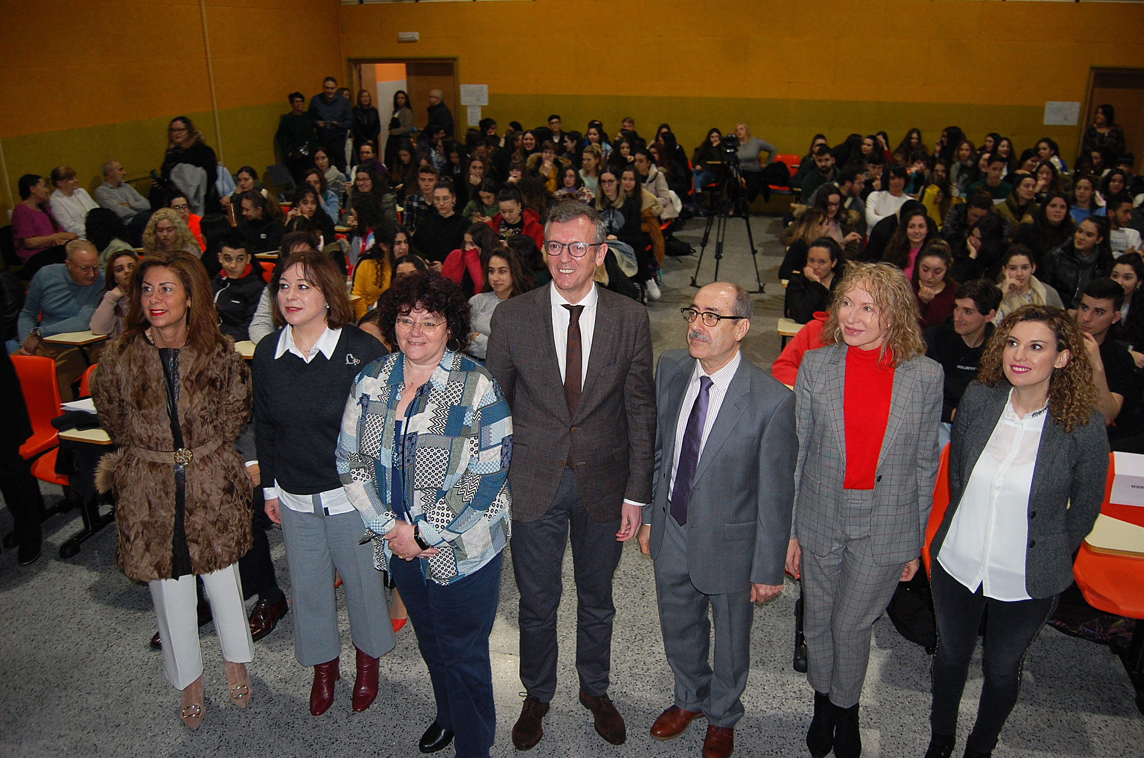 Momento do acto “Mulleres referentes na ciencia en Galicia”.