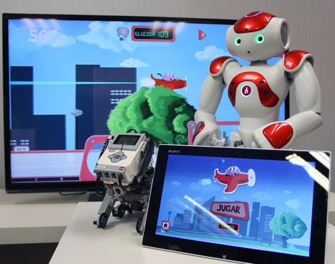 Los robots y videojuegos tienen un gran valor para la educación diabetológica. / UPV