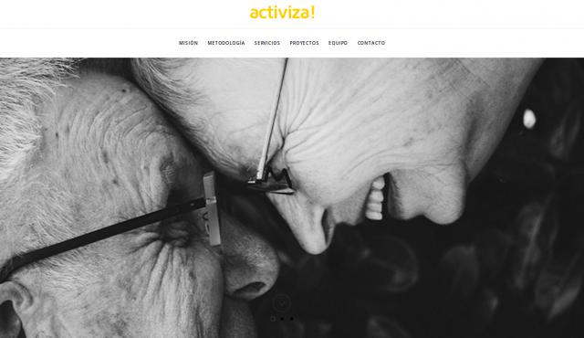 Pantallazo de la web de Activiza.