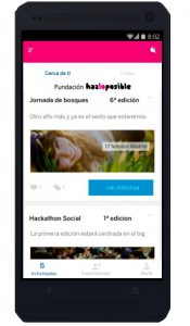 Pantallazo de la app.