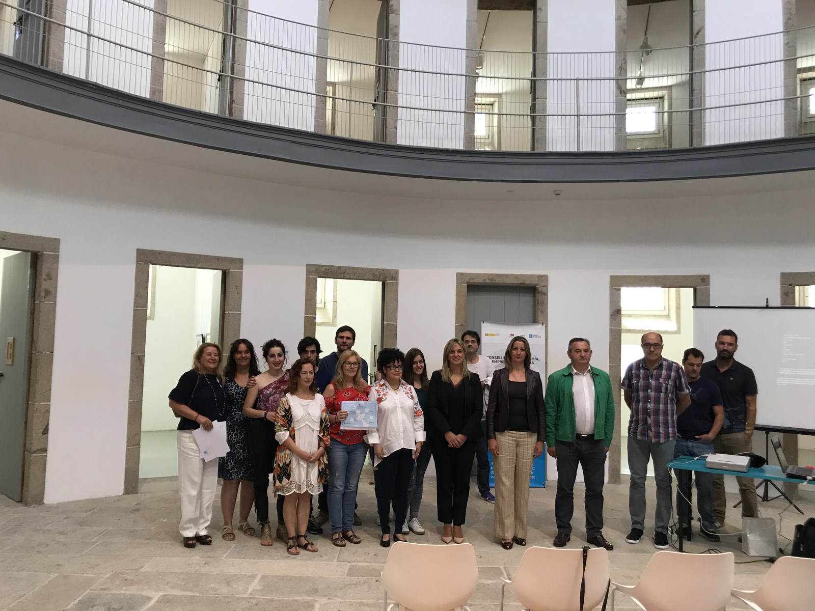 Acto de entrega de los diplomas.