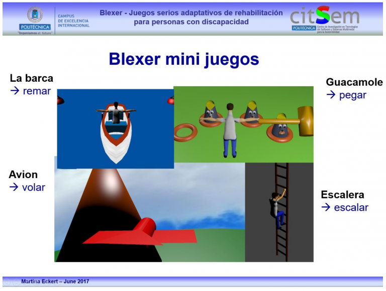 Blexer, videojuegos para rehabilitar a personas con discapacidad.