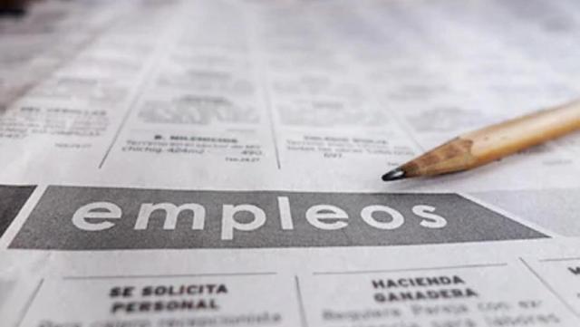 Sección de empleos de un periódico.