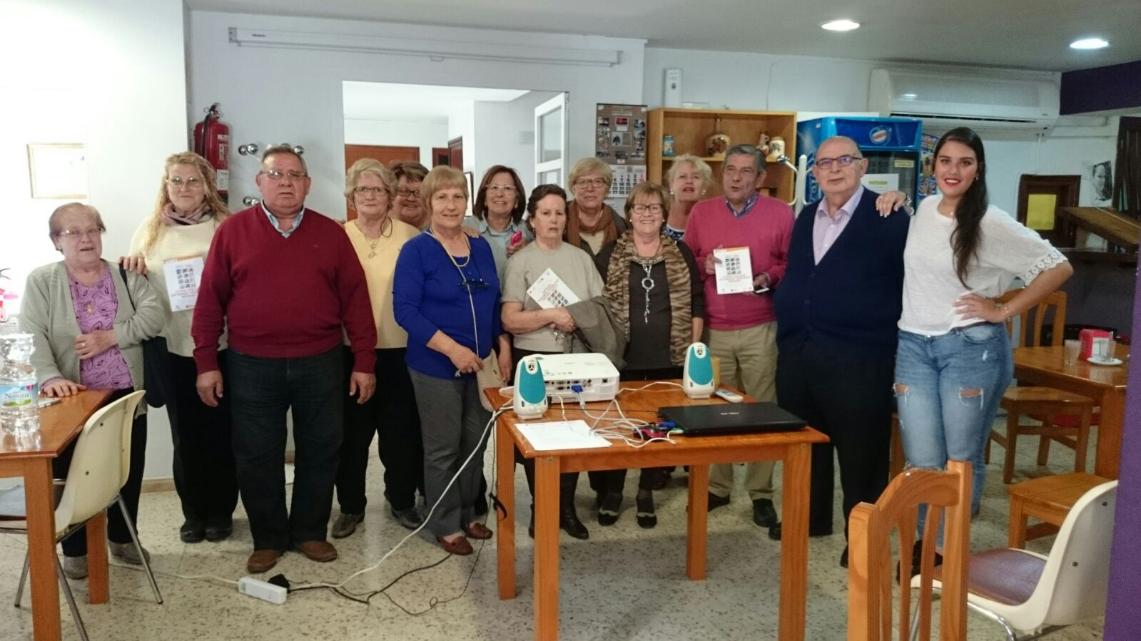 Mayores asistentes al curso.