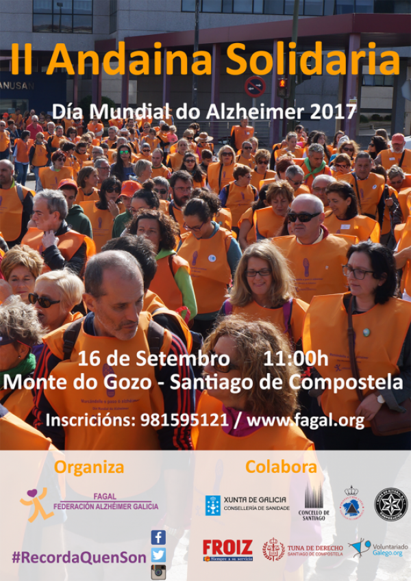 Cartel de la caminata.