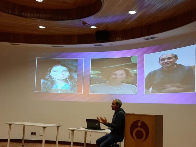 David Ballesteros durante su intervención.