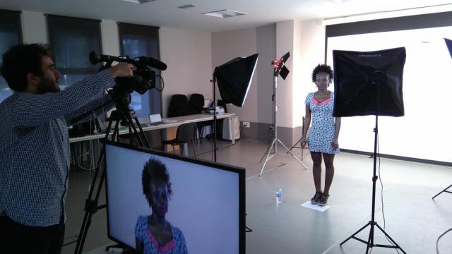 Grabación de un video-currículum.