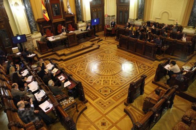 Sesión de plenos del Ayuntamiento de A Coruña.