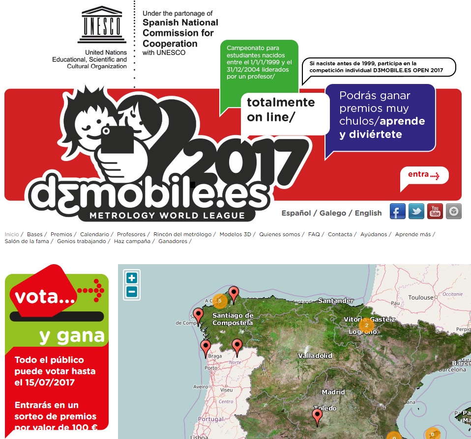 Pantallazo de la web D3Mobile.