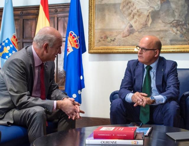 José Manuel Brandeiro (Viewnext) y José Manuel Baltar (Diputación de Ourense).