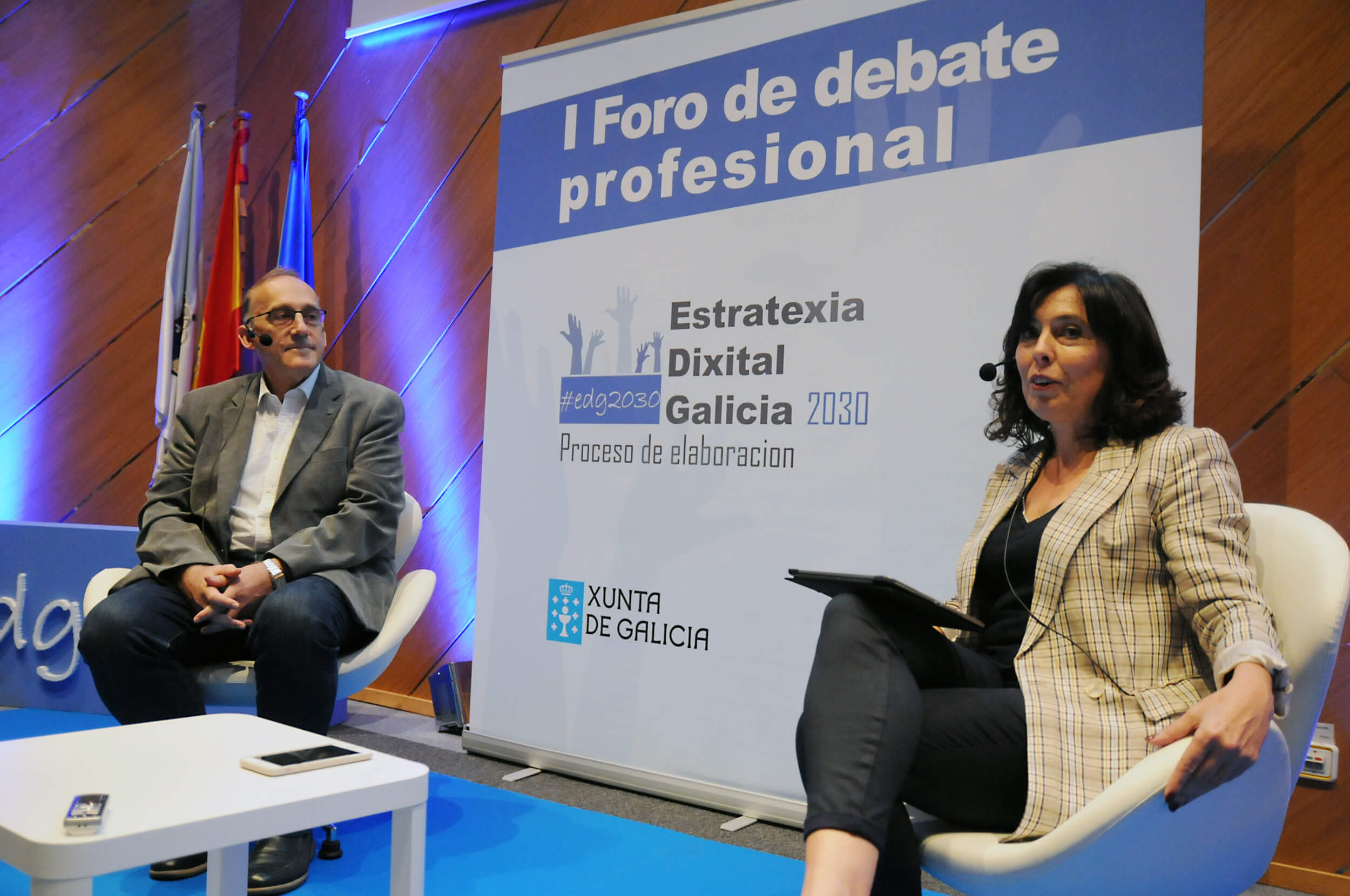 Momento da primeira xornada para a elaboración da Estratexia Dixital de Galicia 2030.