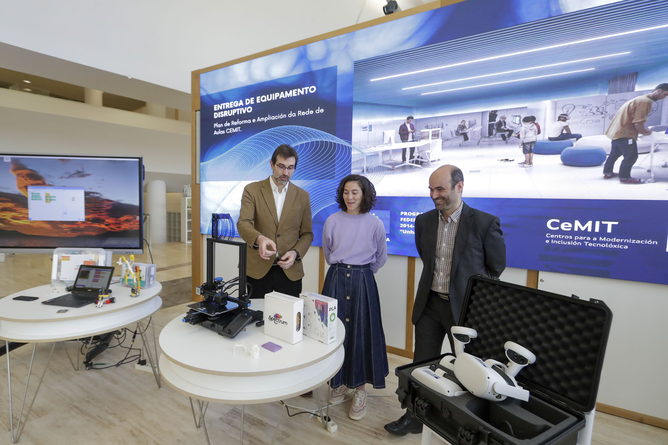 Presentación do material disruptivo.