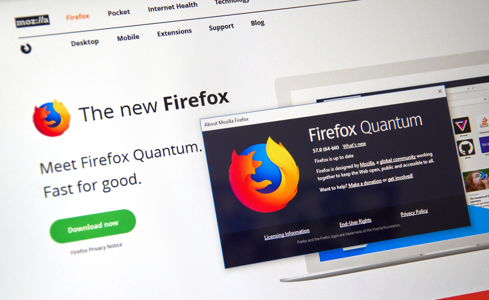 Imagen del lanzamiento del Firefox Quantum.