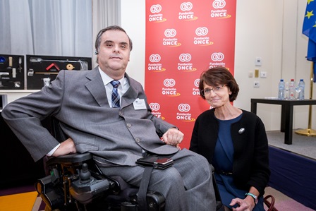 Jesús Hernández-Galán y Marianne Thyssen.