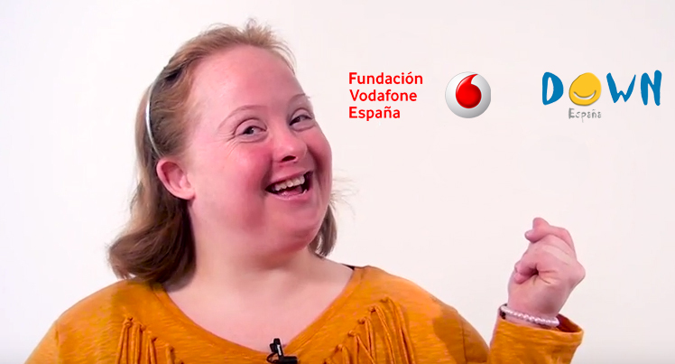 Cristina, chica con síndrome de down.