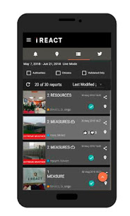 Pantallazo de la app I-REACT.