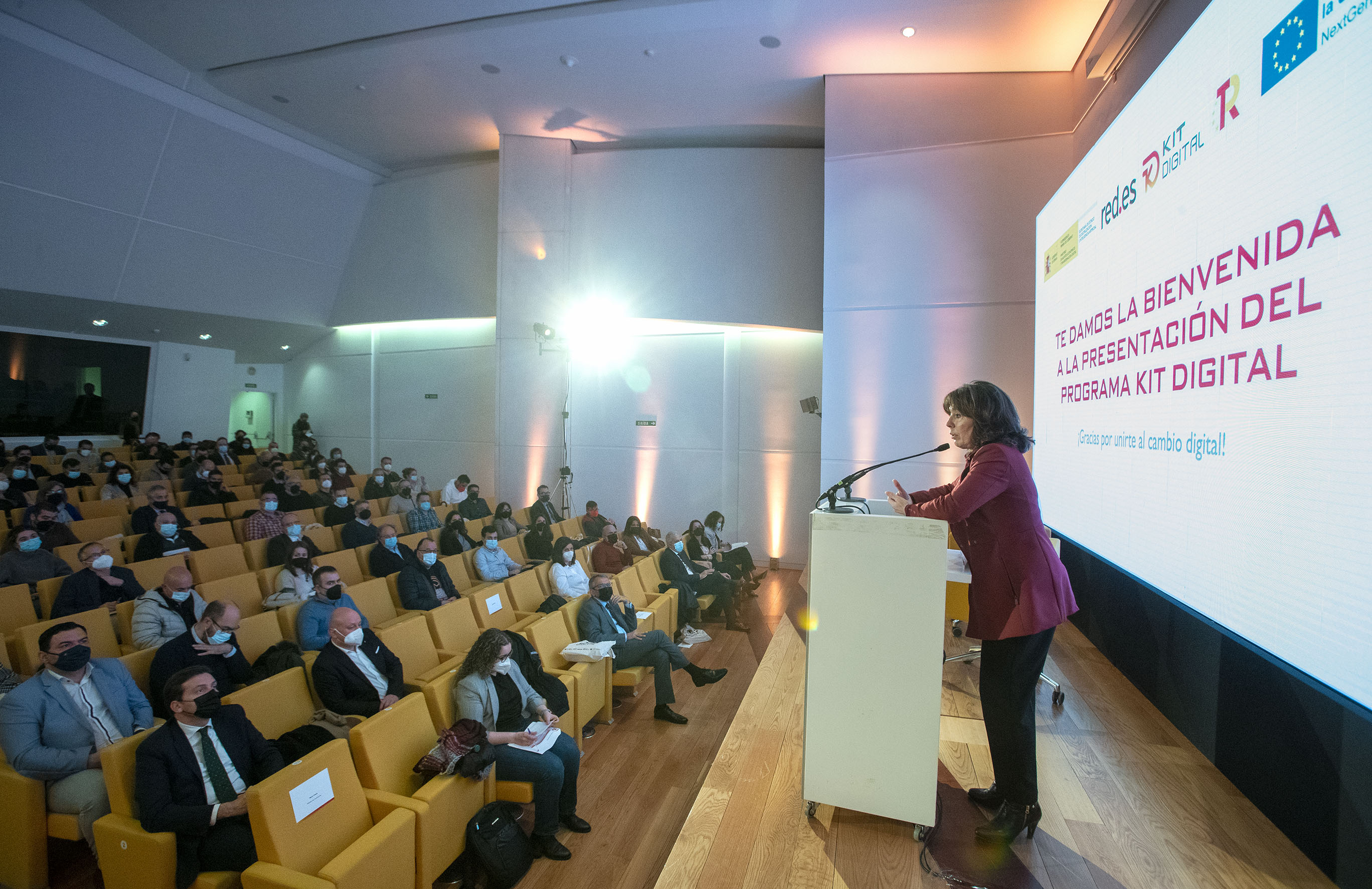 Momento da presentación do Kit Dixital.