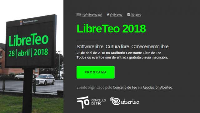 Cartel de LibreTeo 2018.