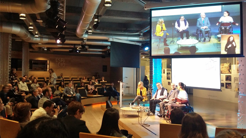 Presentación de la plataforma colaborativa Mapcesible en el Espacio Fundación Telefónica.