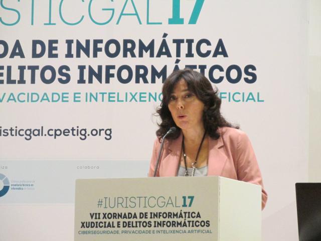 Mar Pereira en la anterior inauguración de #IURISTICGAL17.