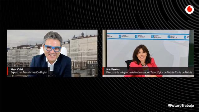 Momento da “Charla con Mar Vidal”.