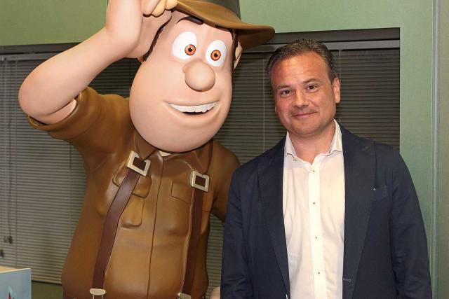 Manuel Meijide con Tadeo Jones.