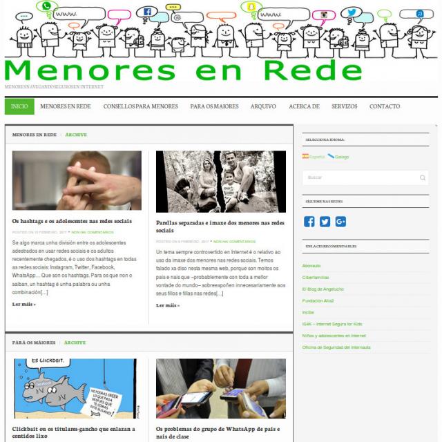 Pantallazo de la web.