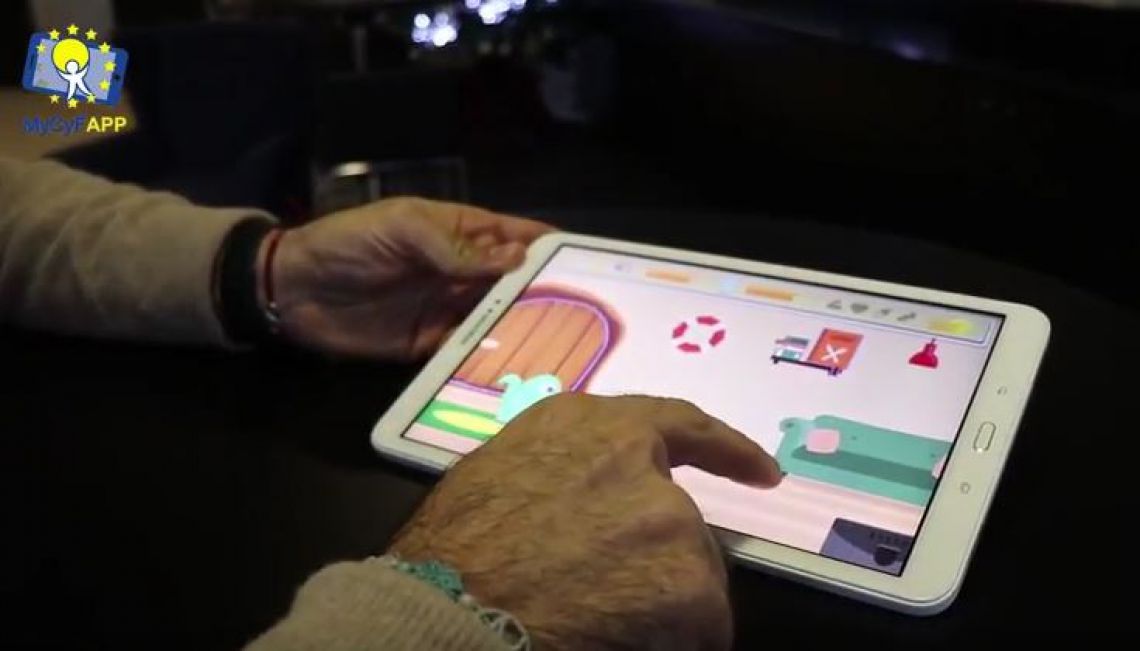 MyCyFAPP ejecutándose en una tableta.