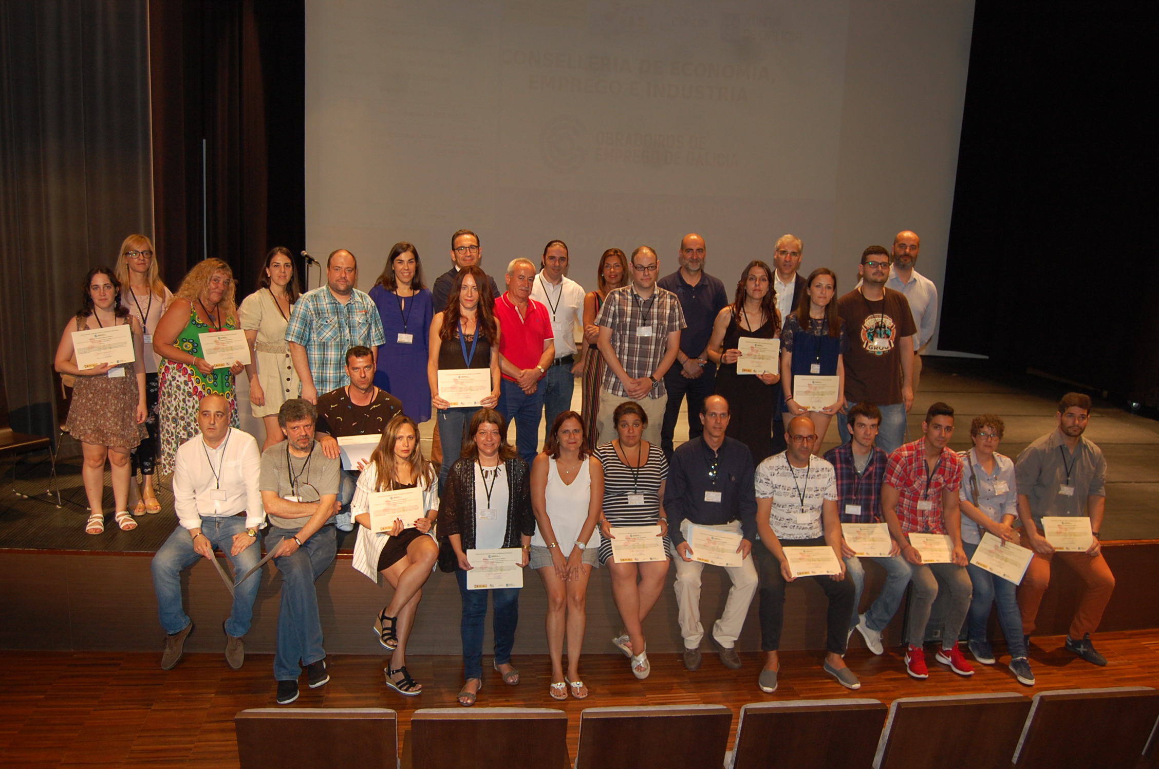 Participantes no obradoiro de emprego Novicrea4.0.
