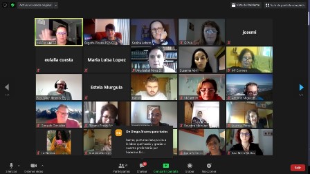 Clausura del curso por videoconferencia.