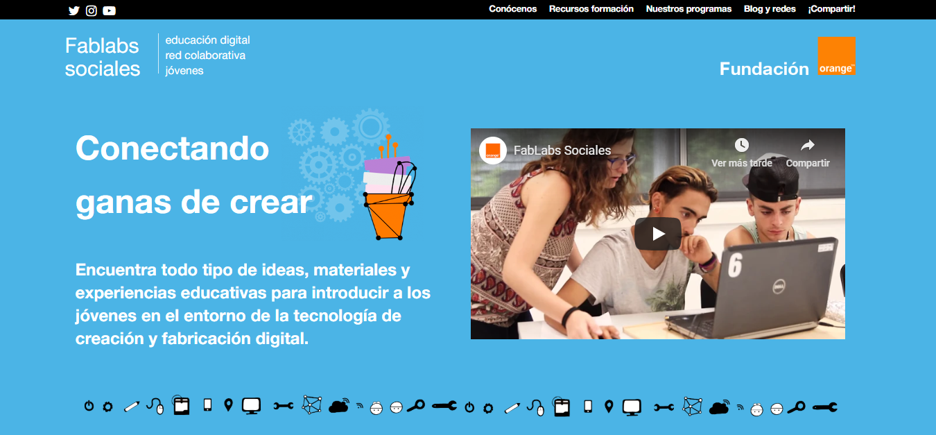 Pantallazo de la web.