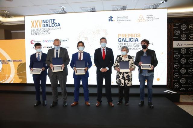 Premiados en la XXV Noche Gallega de las Telecomunicaciones.
