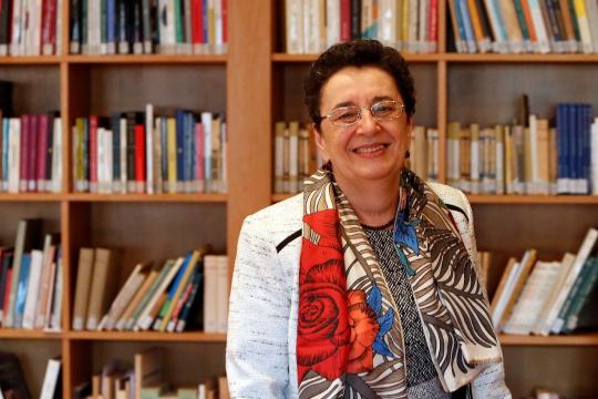 Rosario Álvarez, presidenta del Consello da Cultura Gallega, en una imagen de Antonio Hernández para Él Correo Gallego.