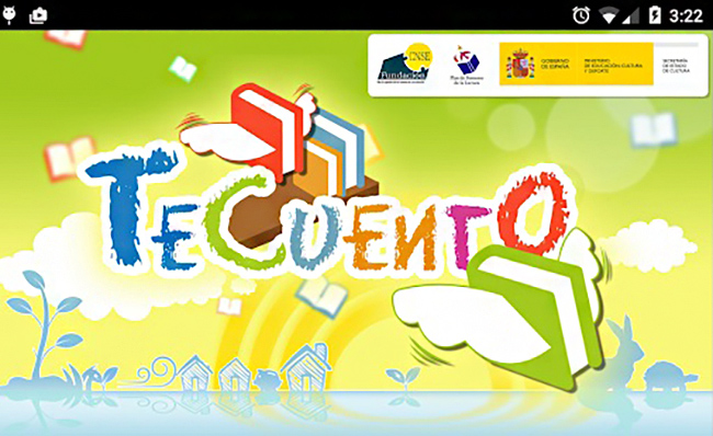 Imaxe da portada da aplicación 'Tecuento'.